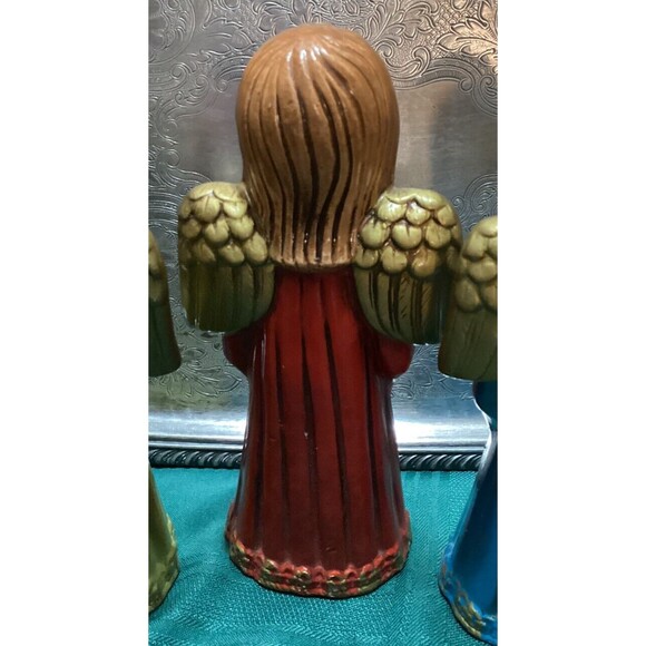 Vintage Set of 3 Singing Christmas Angels Choir Ardo Japan Ceramic MCM Complete - Picture 8 of 16